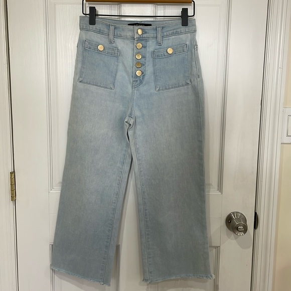 J Brand cropped wide-leg sailor jean - Picture 1 of 5